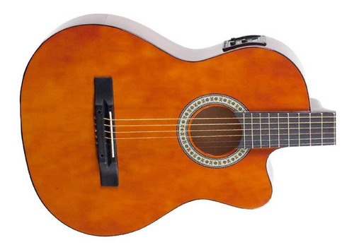 Violão eletroacústica Giannini Start SF-14 CEQ para destros natural verniz brilhante