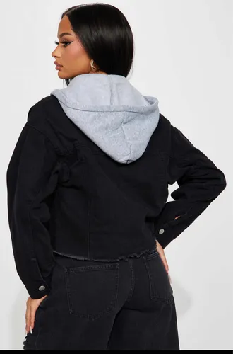 Chamarra de mezclilla con sudadera hotsell