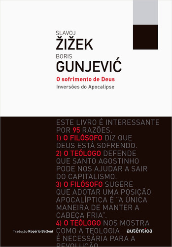 O sofrimento de Deus: Inversões do Apocalipse, de Gunjevic, Boris. Editorial Autêntica Editora Ltda., capa mole em português, 2015
