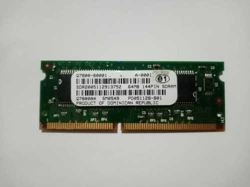 Memoria Impresora Laserjet 3600 64mb 144-pin Sd-ram Memory 