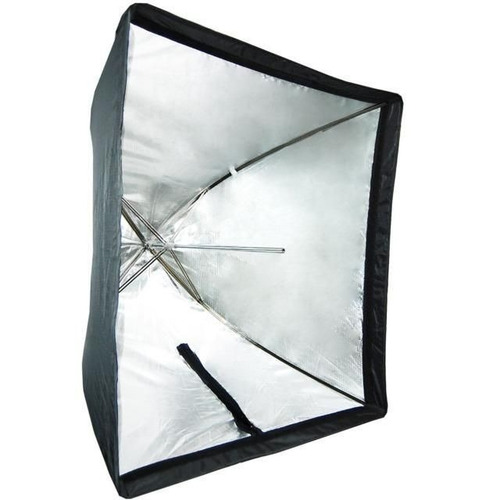 Imagem 3 de 6 de Softbox Sombrinha 90x90cm Universal P/ Iluminação De Estúdio