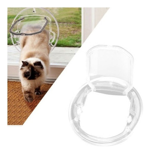 4 Panel De Seguro Cerradura Redonda Puerta Para Mascotas Gat