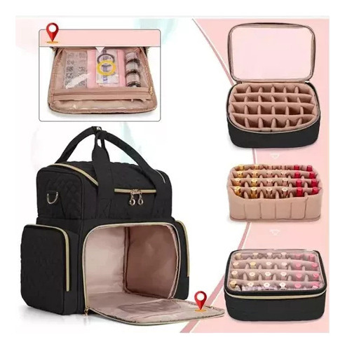 H Funda De Transporte Para Esmaltes De Uñas, Bolso Grande