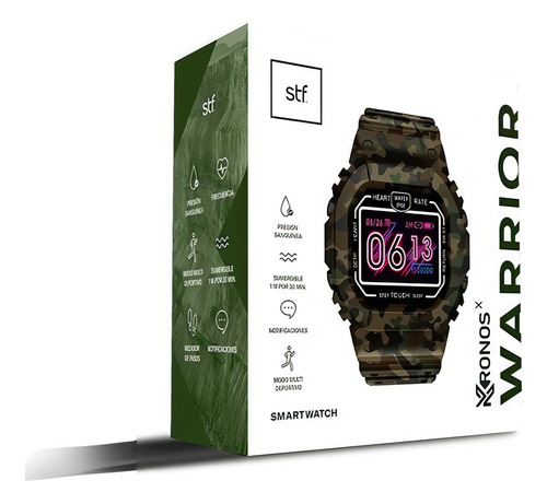Stf Smartwatch Kronos Warrior Verde Oscuro Verde Oscuro