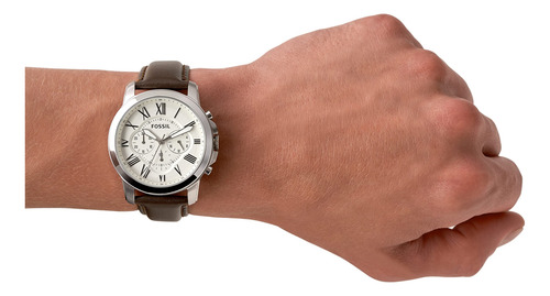 Reloj Fossil Grant Fs4735 Para Hombre, Acero Inoxidable, Mar