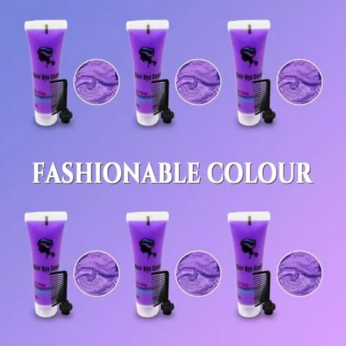 Byhoo Tinte Temporal Morado Para Cabello Oscuro, 3.1 Fl Oz,