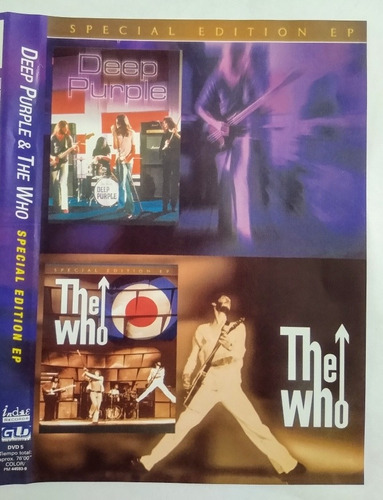 Deep Purple / The Who Dvd Nuevo Original Special Edition E P