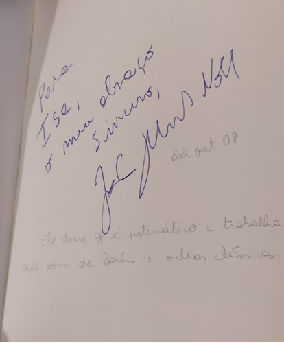 Livro O Cego E A Dançarina - Autografado - João Gilberto Noll [2008]