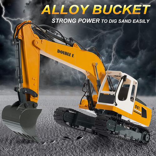 Double E Excavadora Rc Completa Funcional Con Pala Metálica