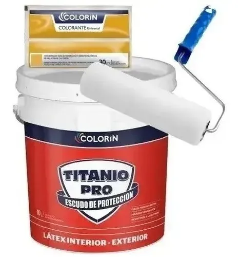 comprar Colorin Pintura Latex Interior 20l Exterior + Rodillo +color