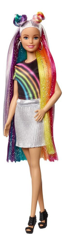 Barbie Rainbow sparkle hair doll Mattel FXN96