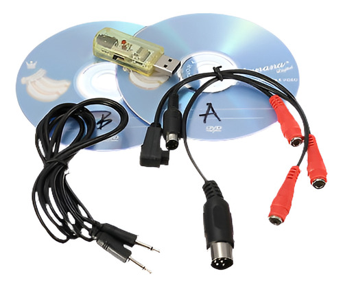 12 En 1 Vuelo Simulador Cables Usb Dongle Rc Helicóptero Avi