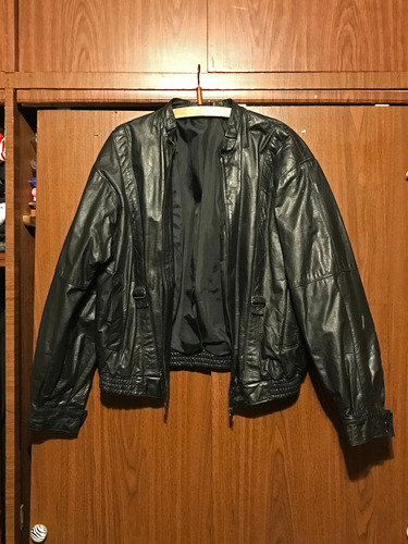 Campera De Cuero Original Ochentosa Unisex (Usado)