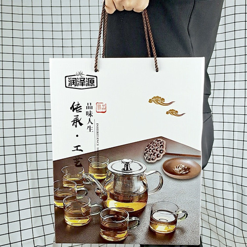 Imagen 8 de 8 de Tetera Infusora Vidrio Templado Premium + Juego De 6 Tacitas