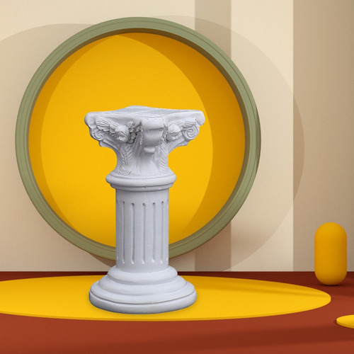 Estatua De Columna Griega Con Pilar Romano Creativo, Pedesta