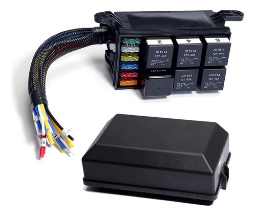 Caja De Fusibles De Relé De 12 V, Caja De Relés Precableada