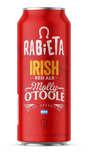Cerveza Artesanal Rabieta Red Irish Ale 473 Ml - Fullescabio