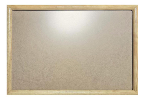 1 Marco De Madera Con Vidrio Anti 50x70cm, Todo Incluido Natural