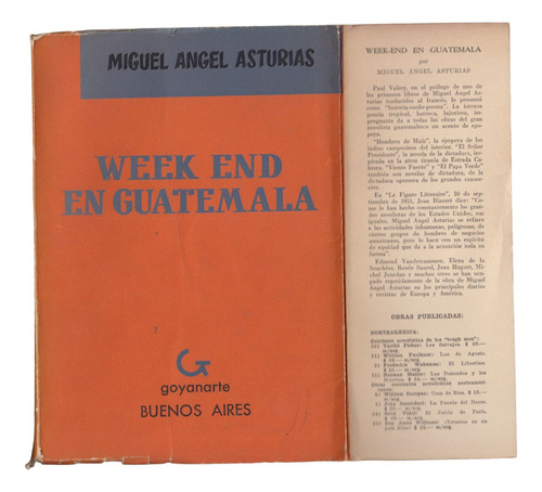 1956 Miguel Angel Asturias Weekend En Guatemala 1a Edicion