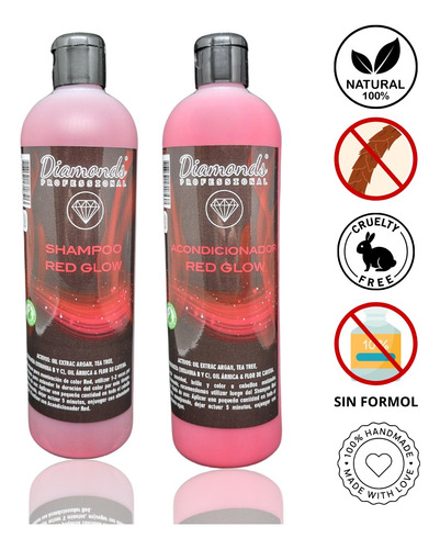 Set Shampoo Y Acondicionador Matizador Red Diamonds 250ml