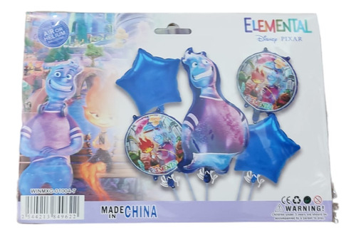 Kit 5 Globos Fiesta Infantil Elementos(wade)