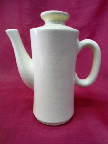 Cafetera / Tetera Ceramica Vitrificada Color Crema  (197)