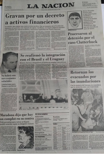 Diario La Nacion 23/8/1989 Caso Clutterbuck ,detalle