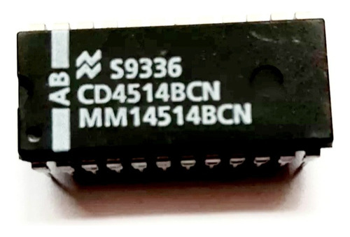 Cd4514 Cd4514bcn Integrado Decodificador Cmos 4 Bits -to-16