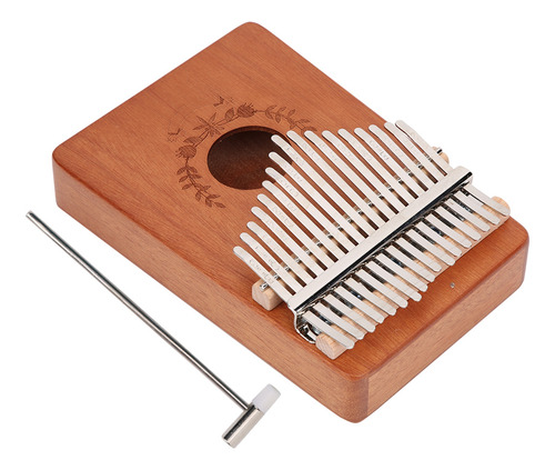 Piano Kalimba Thumb, Caoba, Pequeño Y Portátil, De 17 Teclas