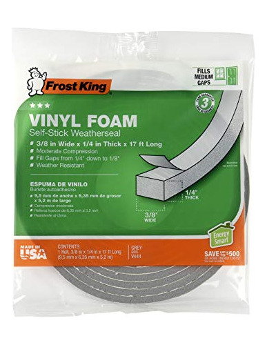 Frost King V734h Cinta De Espuma De Vinilo - Celda Cerrada -