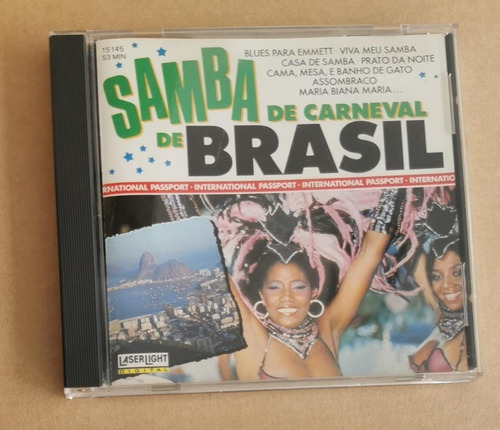 Cd Samba De Carneval De Brasil 1989 Importado Usa