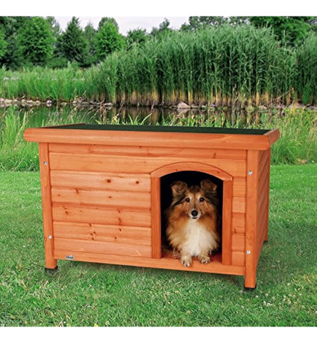 Trixie Small Natura Classic Outdoor Dog House, Acabado Resis