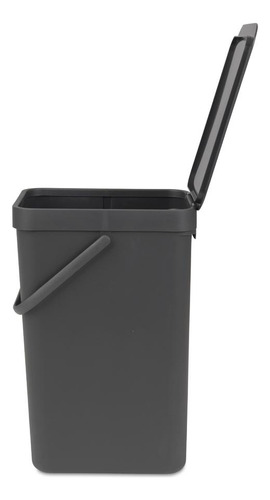 Cubeta De Reciclaje Con Asa Gris 16 L Brabantia