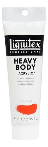 Pintura acrílica para tela Liquitex S4, 59 ml, 323, color naranja pirrol