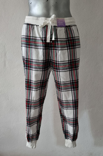 Pantalon Jogger Pijama Franela A Cuadros Stars Above Mujer