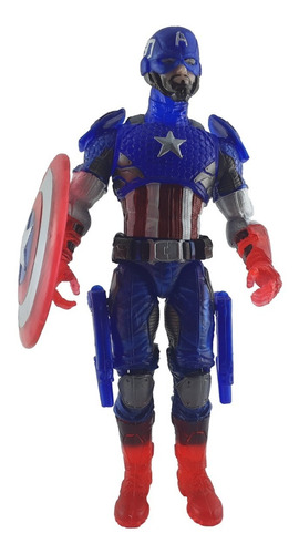 Figura Juguete Muñeco Marvel Capitán América Avengers 29 Cm