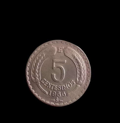 Moneda Chile 5 Centesimos De Escudo 1966