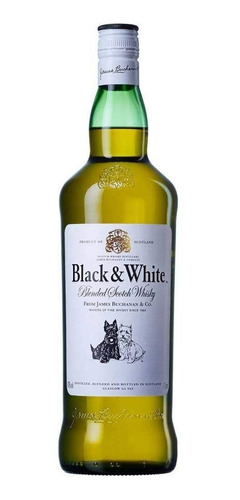 Whisky Black And White Blended  1 L