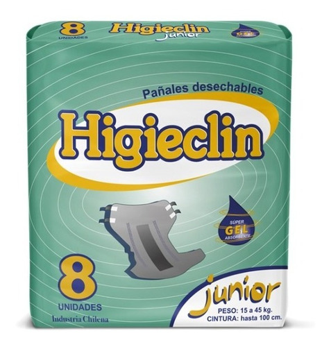 Pañales Desechables Niños Adolescentes Higieclin 15-45 Kg