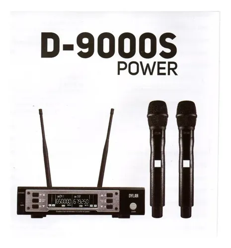comprar Microfone Sem Fio Uhf Dylan D9000s Duplo De Mão Profissional Cor Preto