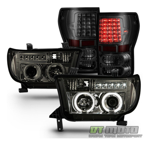 Par Faros Ahumado Led Toyota Tundra Sr5 2008 4.7l