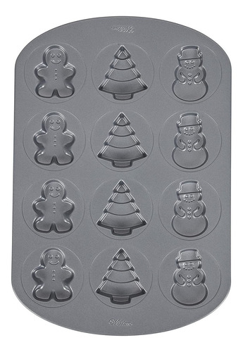 Molde Para Galletas Antiadherente Holiday Shapes, 12 Ca...