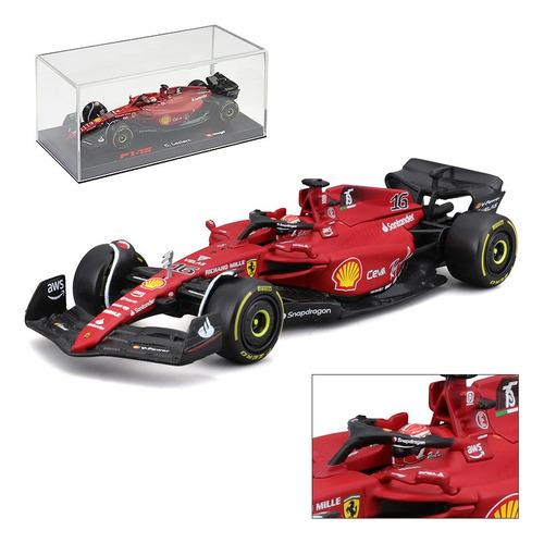 T Bburago 1:43 Ferrari F1-75 16 Charles Leclerc Fórmula1