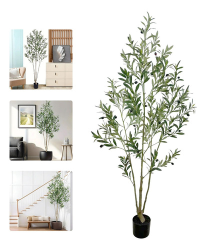 Ãrbol De Olivo Planta Artificial Realistamaceta 180 Cm Verde