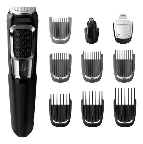 Recortadora Multiproposito Todo En 1 Philips Mg3750/10 Color Negro