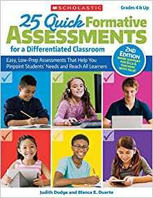 25 Quick Formative Assessments For A Differentiated Classroo