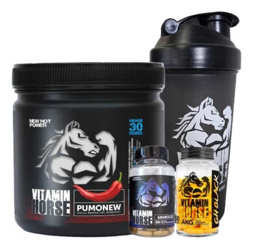 Combo Pré Treino + Magnésio + Precursor Hormonal + Sabor Energético