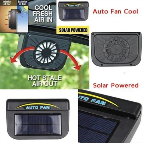 Imagem 4 de 4 de Ar Automotivo Solar Ventilador Refrigerador Para Carro S/fio