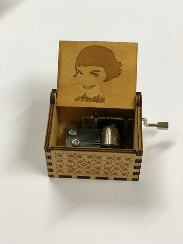 Imagen 5 de 5 de Cajas Musicales De Madera Con Manivela De Amelie
