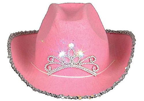 Sombrero De Vaquero Con Tiara Intermitente (niñas)